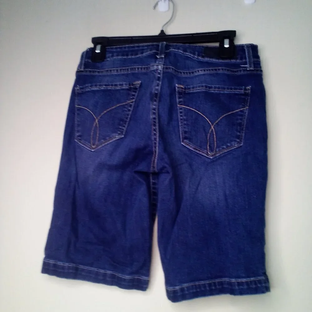 Calvin Klein Bermuda Shorts Women 27 Denim Blue